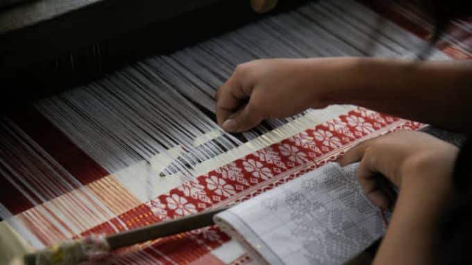 handloom store at Kaziranga Orchid Park